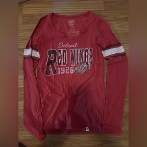 '47 Red Graphic Long Sleeve Tee